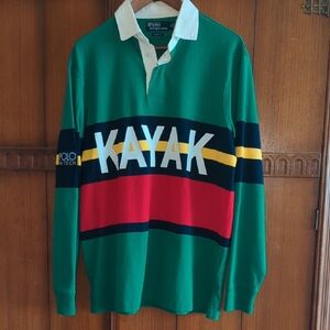 Polo Ralph Lauren Green Kayak Rugby Shirt